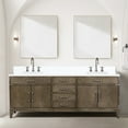 thumbnail image 2 of Harbor 84 in W x 22 in D Grey Oak Double Bath Vanity and Cultured Marble Top, 2 of 6