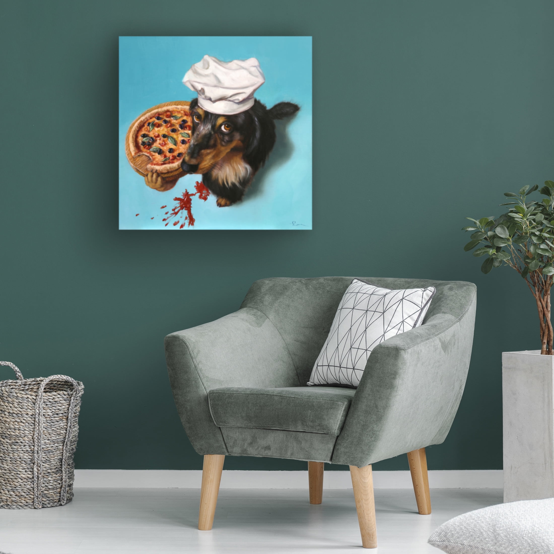 Canvas Wall Art - Lucia Heffernan 'Il Piaziolo' Wall Art for Living Room, Bedroom, or Office Décor by Trademark Fine Art - 14 x 14 Inches