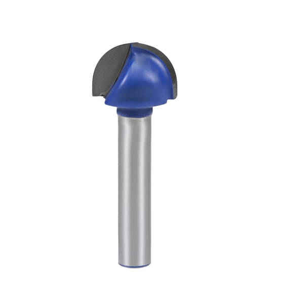 Router Bit 1/4" Shank 5/8" Cutting Dia Core Box 2 Flutes Carbide for Woodworking Carpentry Milling Cutter Tool