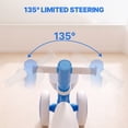thumbnail image 3 of Wisairt Colorful Lighting Baby Balance Bike, No Pedal 4 Quiet Wheels & Soft Seat, Toys for 1 Year Old Boy Girls Gifts, Blue, 3 of 8