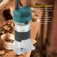 thumbnail image 3 of Fyydes Toupie Compacte à Main, Utilisation Facile Outil de Toupie Électrique Robuste Base Claire 800W pour Menuiserie, 3 of 7