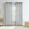 thumbnail image 4 of Habitat Luna Light Filtering Grommet Curtain Panel 52 x 108 in Grey, 4 of 7