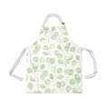 thumbnail image 1 of ASHLEIGH Adjustable Bib Apron for Women Men Girls Chef with Pockets Greenery Branches Silver Dollar Eucalyptus Nature Novelty Kitchen Apron for Cooking Baking Gardening Pet Grooming Cleaning, 1 of 1