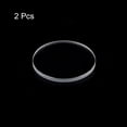 thumbnail image 3 of Uxcell 2pcs 25mmx2mm High Transmittance Watch Crystal Lens Glass Round Flat Mineral, 3 of 7