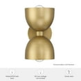 thumbnail image 7 of Hunter - Erling 1-light Luxe Gold,  Sconce Light, Dimmable, Modern Style, Dome Shaped, for Bedrooms, Kitchens, Dining, Living Rooms - 48131, 7 of 7