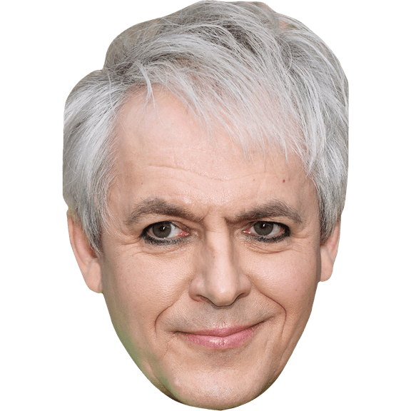 Nick Rhodes (Smile) Celebrity Mask, Flat Card Face, Fancy Dress Mask