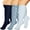 Blue Set, variant on 3 Pairs Copper Compression Socks for Plus Size Women & Men Circulation 20-30 mmHg Knee High- Better Blood Flow, Swelling, Best Support for Medical, Running, Nursing