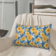 thumbnail image 5 of Pofeuu Ocean Wave Sunflower Print Polyester Microfiber Plush Pillowcases, Super Soft and Cozy Pillow Case Covers with Envelop Closure（Pillow core not included）-16"x24", 5 of 6