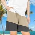 thumbnail image 2 of Maean Boys Girls Lounge Shorts Elastic Waist Loose with Pockets Color Block Shorts Summer Causal Shorts, 2 of 4