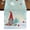 SteelBlue, variant on Teal Christmas Short Table Runner 36 Inches Long,Xmas Gnomes Balls Snowflake Tree Cotton Linen Table Runners Dresser Scarves,Fabric Tabletop Scarf Furniture Cover for Home Dinner Party Decor 13"x36"