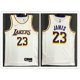 thumbnail image 1 of hot pressed 2022 nba Los Angeles Lakers No. 23 James white basketball jersey Gao Jiahui unisex, 1 of 2