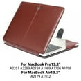 thumbnail image 3 of Étui de Protection en Cuir PU Premium pour MacBook Pro 16 Pouces Compatible Modèle A2141, 3 of 9