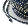 thumbnail image 3 of 4-Ply Polycotton Cord Handmade Macrame Cotton Rope with golden Wire for String Wall Hangings Plant Hanger DIY Craft String Knitting Dark Blue 1.5mm about 21.8 yards(20m)/roll, 3 of 3