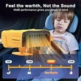 thumbnail image 5 of MUSICOZY Car Heater Fan 12v 150w Winter Windshield Defogger and Defroster,2 in 1 Portable Car Fast Heating Cooling Fan Can Heat for Seat with 1.4M Line, 360° Rotatable Base Car Heater(Yellow), 5 of 14