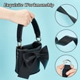 thumbnail image 3 of 1pc Leather Purse Strap 13.1 Inch PU Leather Replacement Handbag Handle Short Shoulder Strap Clutch bag Handle with Buckle Pouchette Top Handle for Briefcase Tote bag Making Black, 3 of 7