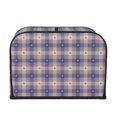 thumbnail image 2 of Honeii Heart Check Plaid Print 4 slice Toaster Cover, Two Slice Toaster Dust-proof Cover For Kitchen Small Appliance and Fingerprint Protection, 2 of 7