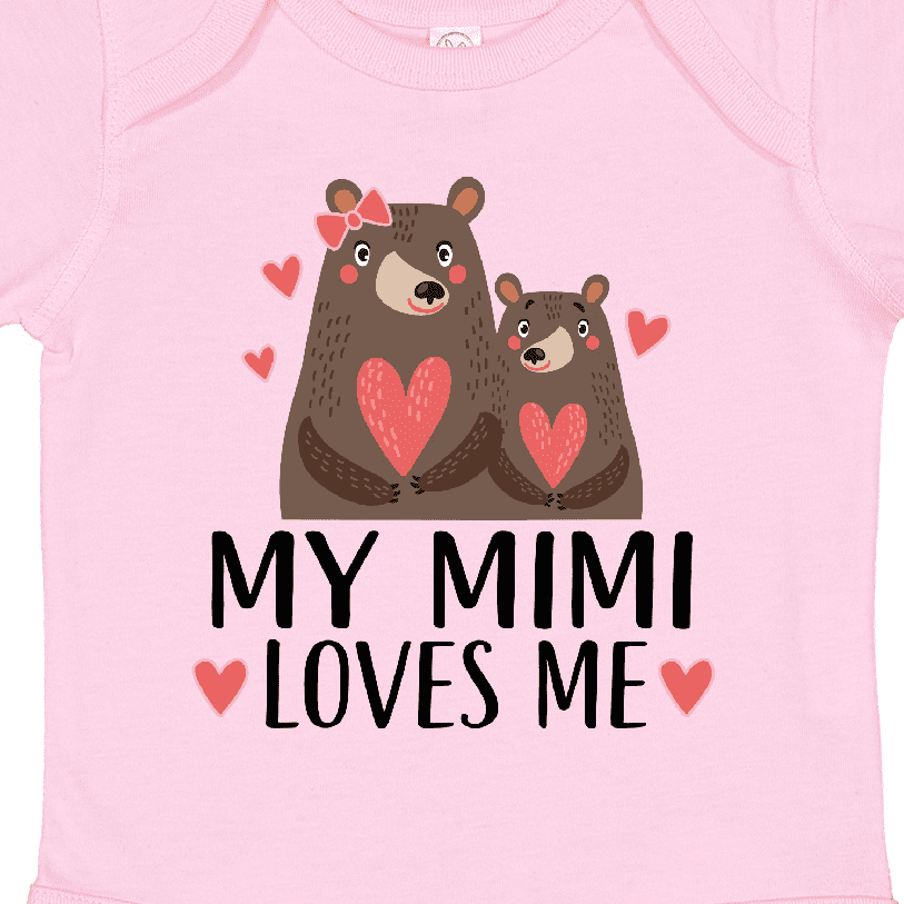 Inktastic My Mimi Loves Me Bear Boys or Girls Baby Bodysuit