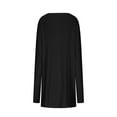 thumbnail image 6 of ShomPort Women's Tunic Tops Casual Oversized Crew Neck Long Sleeve Tees Trendy Drop Shoulder Pullover, 6 of 7