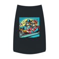 thumbnail image 3 of Wacky Pet Tank Top Bulldog sunset driving t shirt, 3 of 11