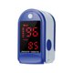 thumbnail image 1 of Oxímetro de pulso con diseño de pinza, mide saturación de oxígeno y frecuencia cardíaca en 5 segundos, apagado automático en 8 segundos, color azul, sin baterías, ideal para uso personal y deportivo., 1 of 1