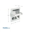 thumbnail image 3 of Franklin Brass Futura Recessed Toilet Paper Holder in Chrome, Grey, 3 of 4