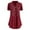 Wine, variant on Aboser Long Shirts for Women Short Sleeve Embroidery Tunic Tops Elegant Button Down Work Shirt Summer V Neck T Shirts Plus Size Tops for Women Dressy Casual Blouses
