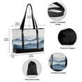 thumbnail image 2 of FORMRS Laptop Tote Bag for Women with 15.6" Computer Compartments Handbag, Watercolor Mountains, 2 of 7