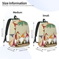 thumbnail image 2 of Vsdgher Christmas Card With Gnomes Print Canvas Backpack Travel Rucksack Unisex Knapsack 15.7/17.7Inch Laptop Backpack for Work,College-Small, 2 of 5