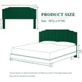 thumbnail image 2 of King Size Headboard Only, Velvet Wall Mounted Headboard King/California for Adjustable Bed Modern Upholstered Head Board Easy Assembly, Jade Green, 2 of 9