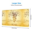 thumbnail image 3 of Kdxio Bunch of Grapes Print Large Gaming Mouse Pad,Non-Slip Base,Water Resist Keyboard Pad for Gamer,Office & Home,29.5 x 15.8 in, 3 of 9