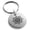 Silver, variant on Stainless Steel Nautical Concentric Compass Engraved Small Medallion Circle Charm Keychain Keyring