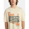 thumbnail image 4 of No Boundaries Oversized Cotton Graphic Tee, Men’s & Big Men’s, 4 of 5