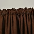 thumbnail image 4 of 3S Brother's Home Decorative Brown Curtains Extra Long Luxury Colors Linen Look Custom Made 5-25 Feet Made in Turkey Hang Back Tab ( 1 Panel ) Home Décor -(52"Wx288"L), 4 of 6