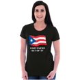 thumbnail image 3 of Puerto Rican Pride Love Every Bit Flag Womens Slim Fit Graphic Tee Brisco Brands S, 3 of 5