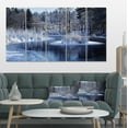 thumbnail image 1 of Lac d'Hiver dans une Forêt Profonde - Impression sur Toile Paysage, 1 of 3