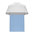 thumbnail image 3 of Womens Plus Size Summer Tops, Short Sleeve Shirts for Women Fashion Pleated Color Patchwork Crewneck T-Shirts, 3 of 4