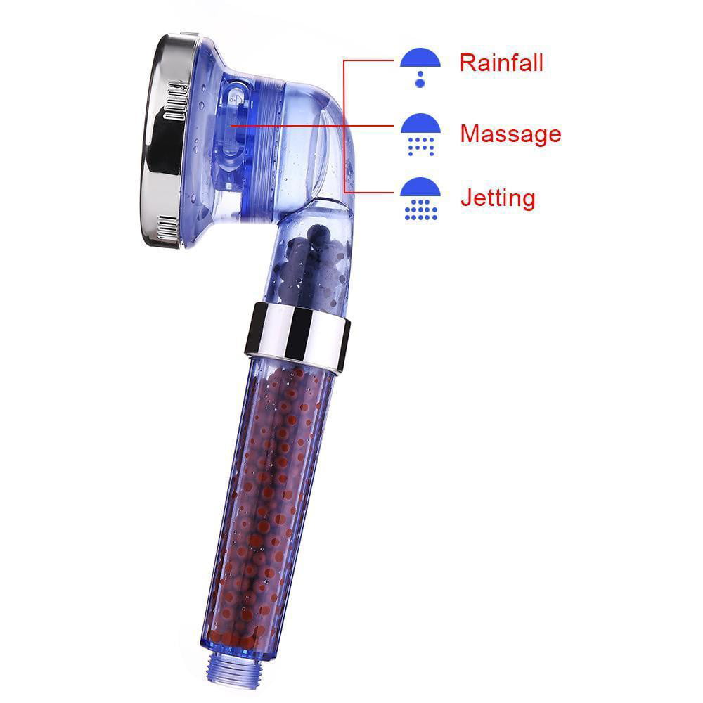 High Turbo Pressure Shower Head Bathroom Hand Large Rainfall Water Saving Filter 