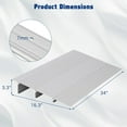 thumbnail image 2 of Ourlova 3" Rise Aluminum Door Threshold Ramp, Heavy Duty Entry Ramp for Doorways, 700 lbs Capacity, 2 of 7