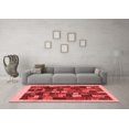 thumbnail image 3 of Ahgly Company Indoor Rectangle Abstract Red Contemporary Area Rugs, 4' x 6', 3 of 4