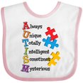 thumbnail image 3 of Inktastic Autism Acrostic Boys or Girls Baby Bib, 3 of 4