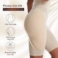 thumbnail image 2 of Pantalones abdominales tipo bóxer de cintura alta con almohadilla de esponja, pantalones falsos para levantar la cadera, bragas ajustadas moldeadoras de cuerpo, 2 of 5