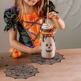 thumbnail image 3 of Harpily Kitchen Placemats Halloween Placemats 11.8 Inch Hollow Out Heat Insulation Halloween Placemats Table Mats For Dining Table Halloween Decoration（4PCS）, 3 of 7