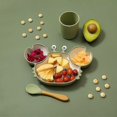 thumbnail image 4 of Juego de platos de alimentación de bebé, vajilla de alimentación con succión de silicona de cangrejo de dibujos animados, sin Bpa, antideslizante, tazón de comida para niños pequeños, 4 of 5