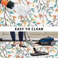 thumbnail image 4 of Teal Orange Eucalyptus Outdoor Rug 5x8 Ft, Non Slip Washable Area Rug, Weeping Botanical Leaves Patio Rugs Carpet Runner, Large Floor Mat for Indoor/Outdoor Deck Porch Camping, 4 of 8