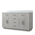 thumbnail image 6 of Abbey 60 in W x 22 in D White Oak Double Bath Vanity and Carrara Marble Top, 6 of 8