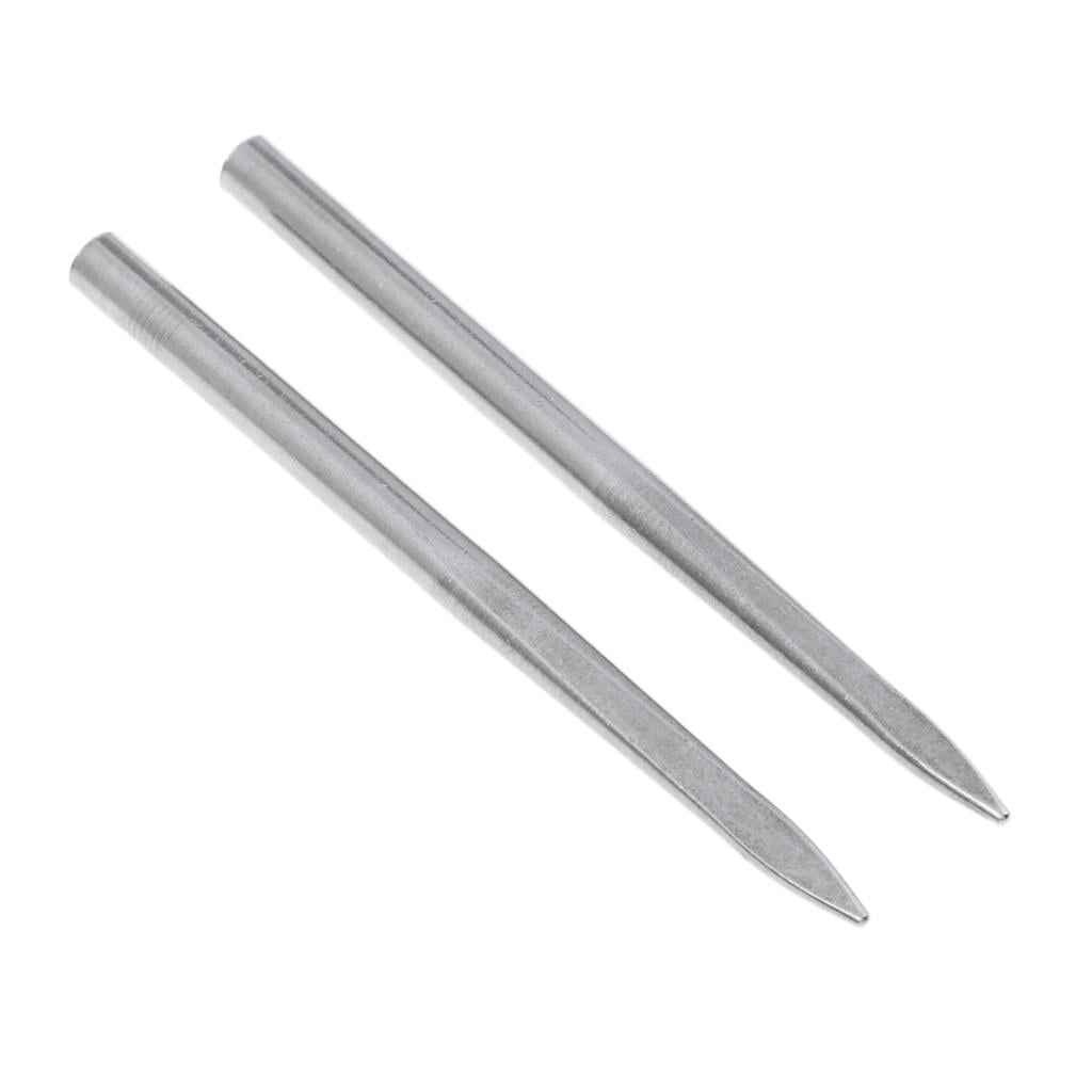 2 Pieces Stainless Steel Stitching Weaving Needles Silver SUMAJU Lacing Needles 