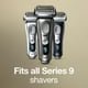 thumbnail image 2 of Braun Tête de Rasoir Électrique Pièce de Rechange Argentée, Compatible avec les Rasoirs Électriques Series 9 Pro et Series 9 pour Hommes, 2 of 4