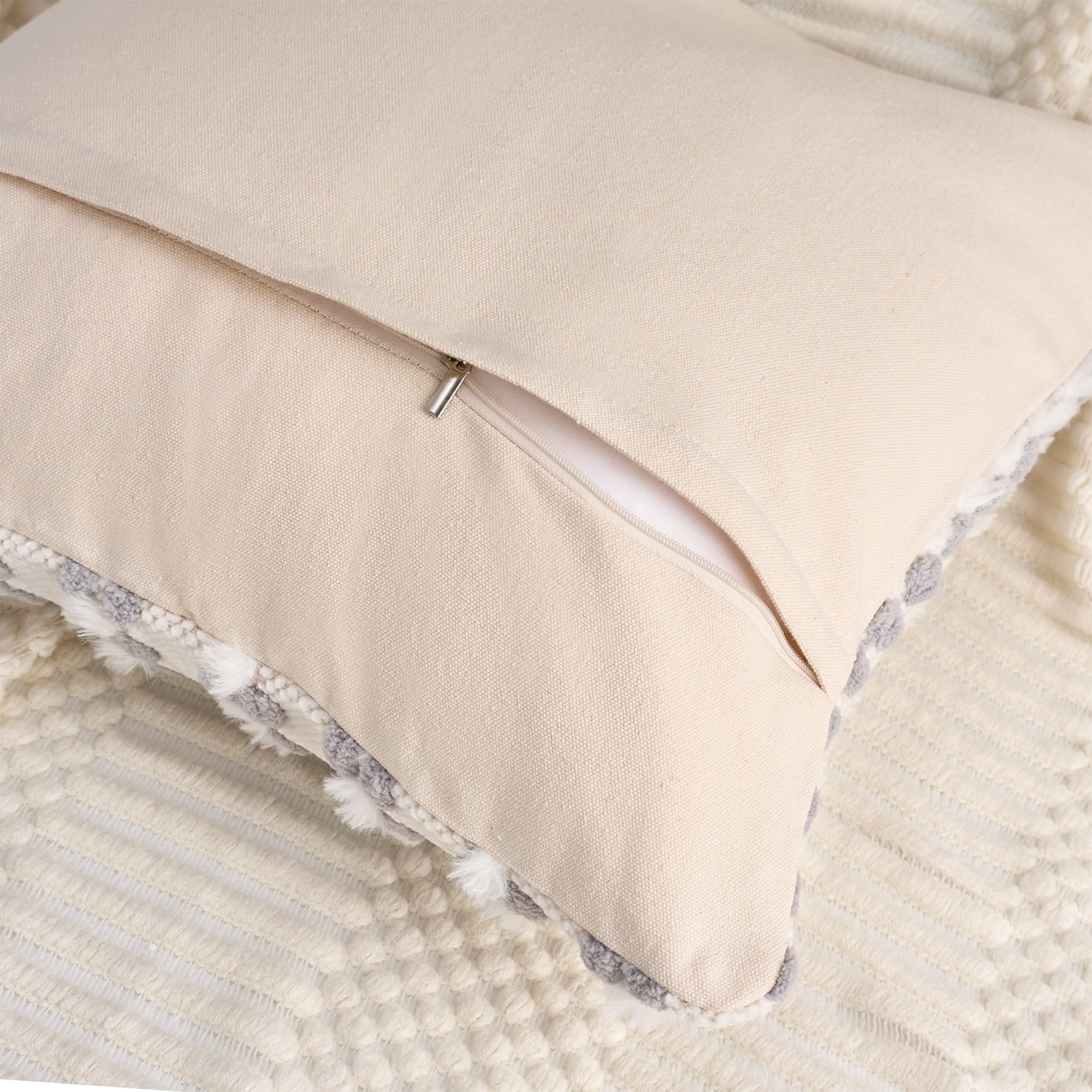 Unique Bargains Striped Linen Throw Pillow Covers Decorative Cushion Cases Grey
