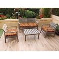 thumbnail image 4 of Vargottam Perfect Outdoor/Indoor Square Corner Seat Cushions Water-Resistant Lounge Chair 18.5" x 16" Home Office Patio Furniture Garden Decoration- Pack Of 2 Orange|Block, 4 of 5