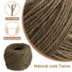 thumbnail image 3 of Cuerda de yute natural Uxcell de 50 metros, cuerda de yute de 2 mm, cuerda de yute para manualidades, envoltura de regalos, decoración, embalaje, jardinería y colgador de plantas, marrón, 3 of 6